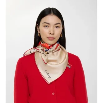 Akvarellmönstrad EKD-silkescarf