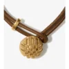 Armband i läder med rutmönster Armband i läder med rutmönster