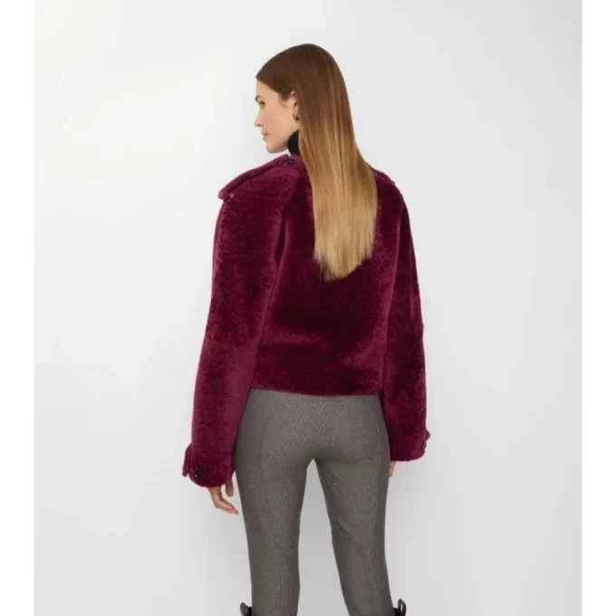 Avtagbar halsduk Shearlingjacka Avtagbar halsduk Shearlingjacka