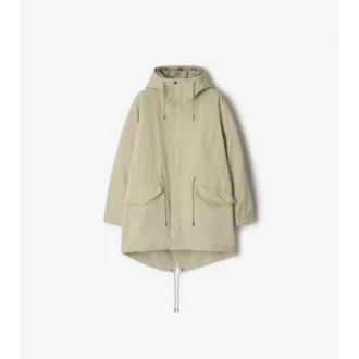 Avtagbar, värmande parkas i nylonblandning