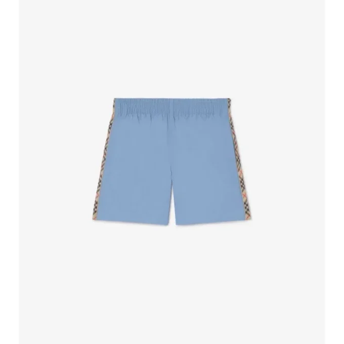 Badshorts med rutmönster Badshorts med rutmönster