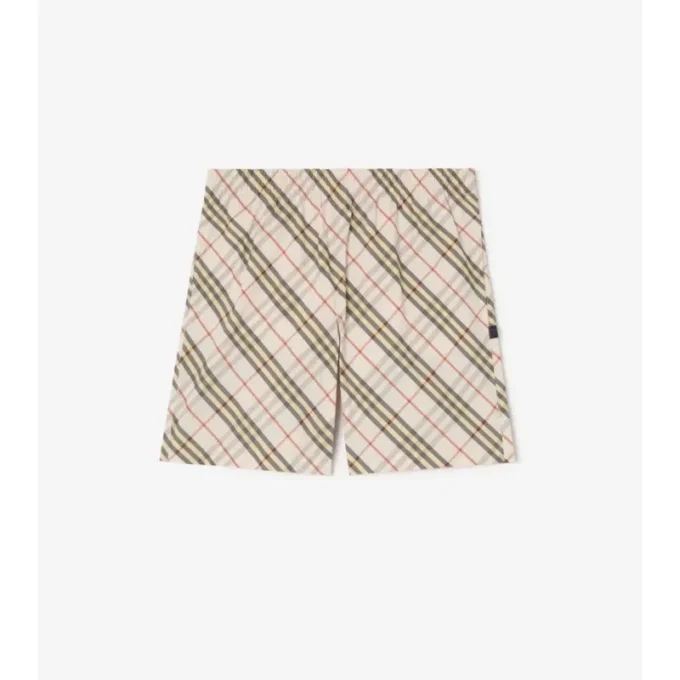 Badshorts med rutmönster Badshorts med rutmönster
