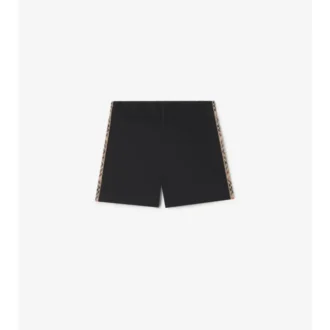 Badshorts med rutmönster