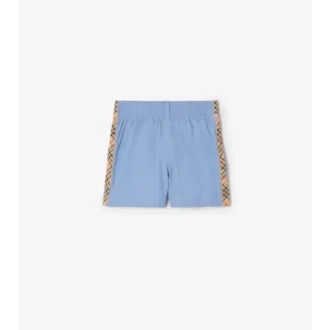 Badshorts med rutmönster
