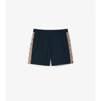 Badshorts med rutmönster