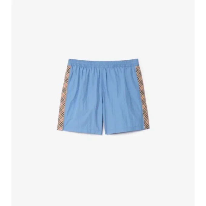 Badshorts med rutmönster Badshorts med rutmönster