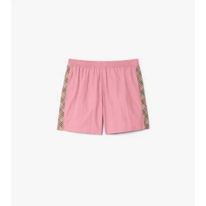 Badshorts med rutmönster Badshorts med rutmönster