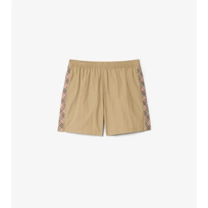 Badshorts med rutmönster Badshorts med rutmönster