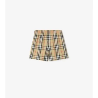 Badshorts med rutmönster