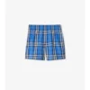 Badshorts med rutmönster Badshorts med rutmönster