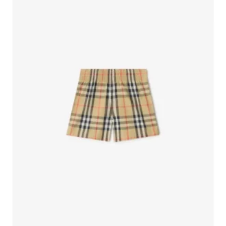 Badshorts med rutmönster