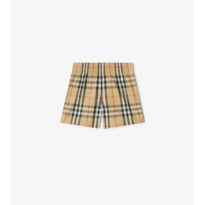 Badshorts med rutmönster Badshorts med rutmönster