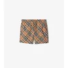 Badshorts med rutmönster Badshorts med rutmönster