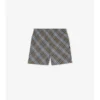 Badshorts med rutmönster Badshorts med rutmönster