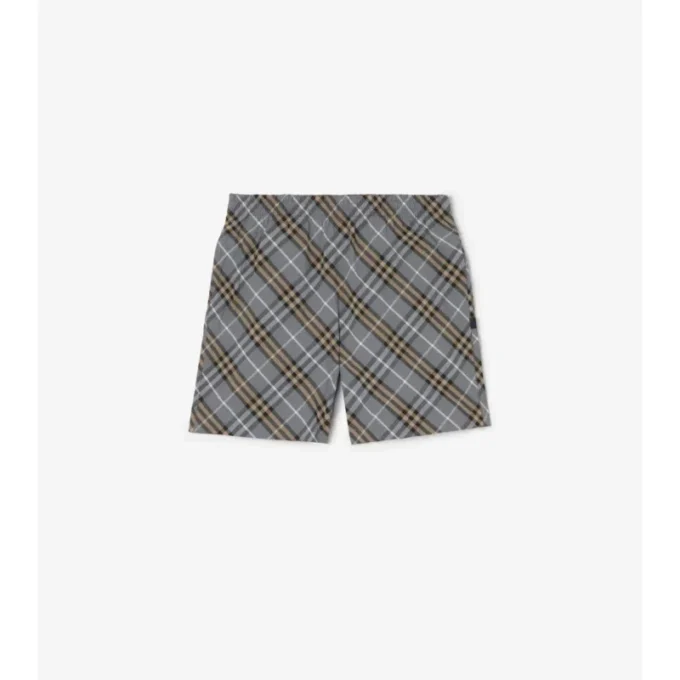Badshorts med rutmönster Badshorts med rutmönster
