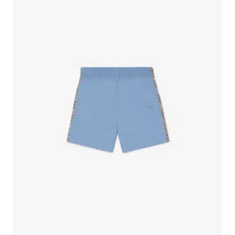 Badshorts med rutmönster