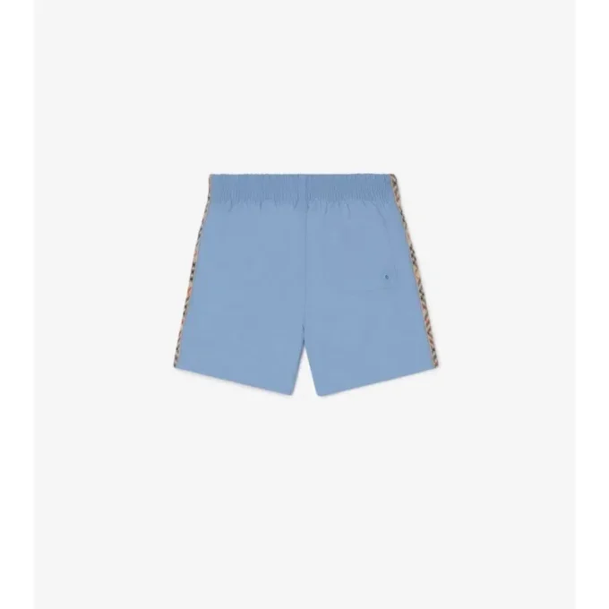 Badshorts med rutmönster Badshorts med rutmönster