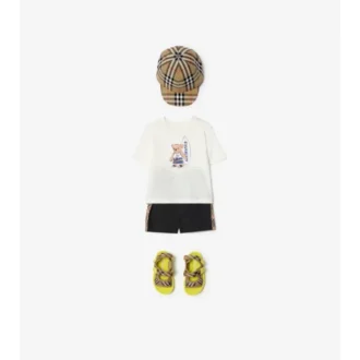Badshorts med rutmönster