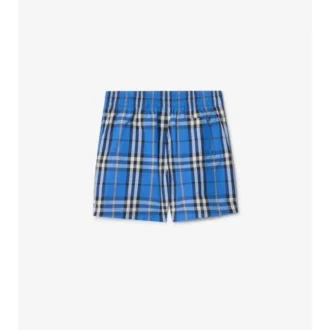 Badshorts med rutmönster