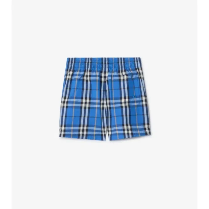 Badshorts med rutmönster Badshorts med rutmönster