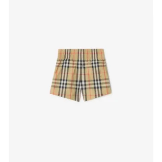 Badshorts med rutmönster