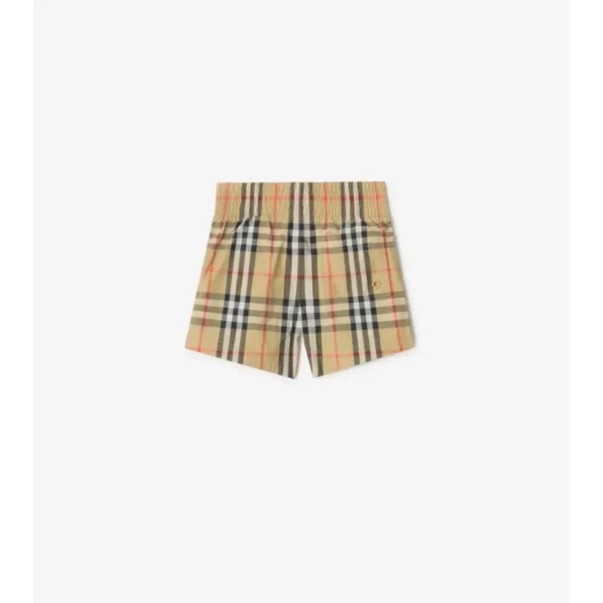 Badshorts med rutmönster Badshorts med rutmönster