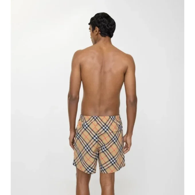 Badshorts med rutmönster Badshorts med rutmönster