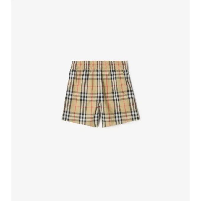 Badshorts med rutmönster Badshorts med rutmönster