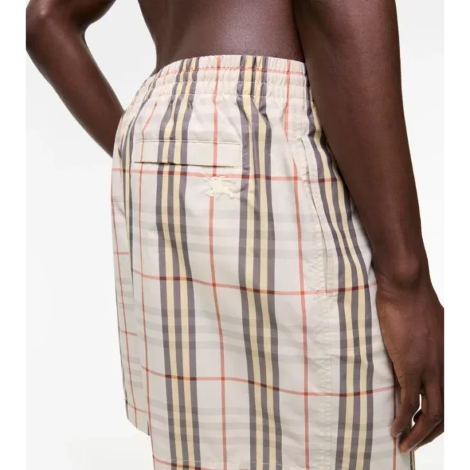 Badshorts med rutmönster Badshorts med rutmönster