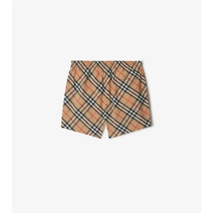 Badshorts med rutmönster Badshorts med rutmönster
