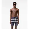 Badshorts med rutmönster Badshorts med rutmönster