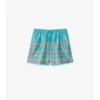 Badshorts med rutmönster i ton-i-ton Badshorts med rutmönster i ton-i-ton