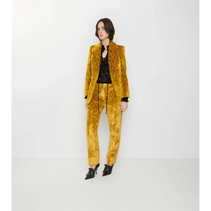 Baroque Velvet Tailored Trousers Baroque Velvet Tailored Trousers