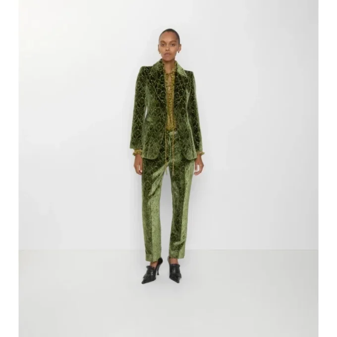 Baroque Velvet Tailored Trousers Baroque Velvet Tailored Trousers