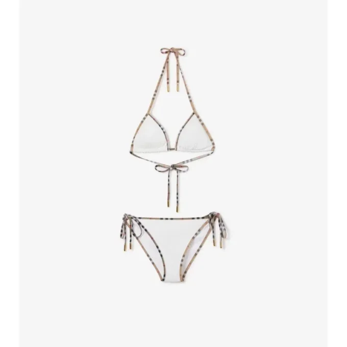 Bikini med rutmönster Bikini med rutmönster