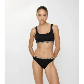 Bikinitopp med rutmönster