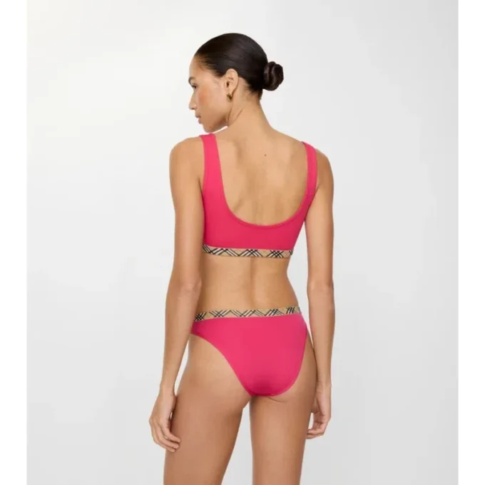 Bikinitopp med rutmönster Bikinitopp med rutmönster