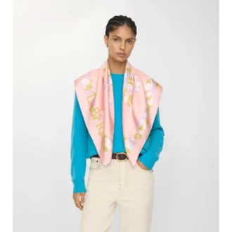 Blommig EKD-silkescarf