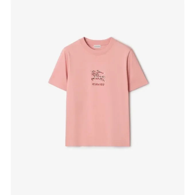 Blommigt EKD-t-shirt i bomull Blommigt EKD-t-shirt i bomull