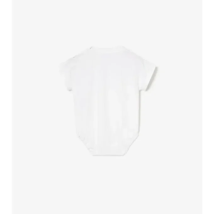 Bodysuit i bomull med kursivt logomönster Bodysuit i bomull med kursivt logomönster