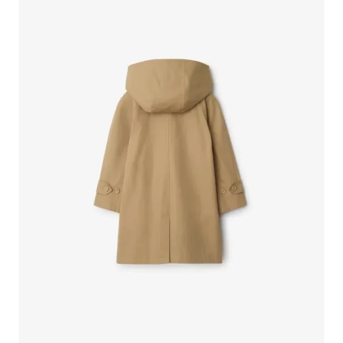 Bomullskappa med huva som Car Coat Bomullskappa med huva som Car Coat