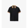 Bomullspikétröja med logotyp i kragen Bomullspikétröja med logotyp i kragen
