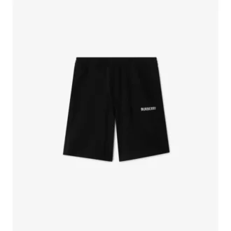Bomullsshorts med logotyp