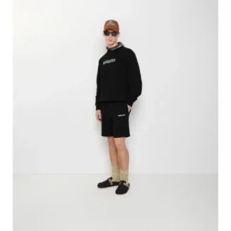 Bomullsshorts med logotyp