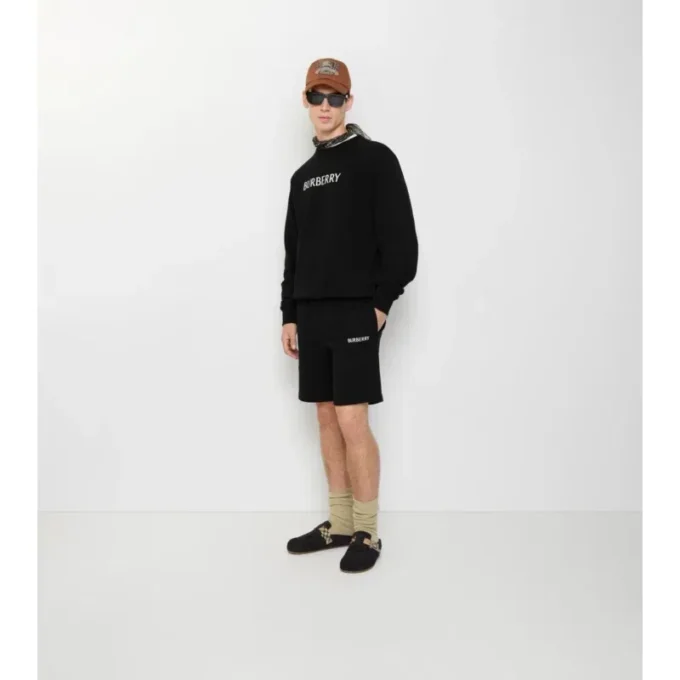 Bomullsshorts med logotyp Bomullsshorts med logotyp