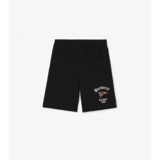 Bomullsshorts med rutmönster