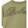 Bomullst-shirt med kursivt logotypmönster Bomullst-shirt med kursivt logotypmönster