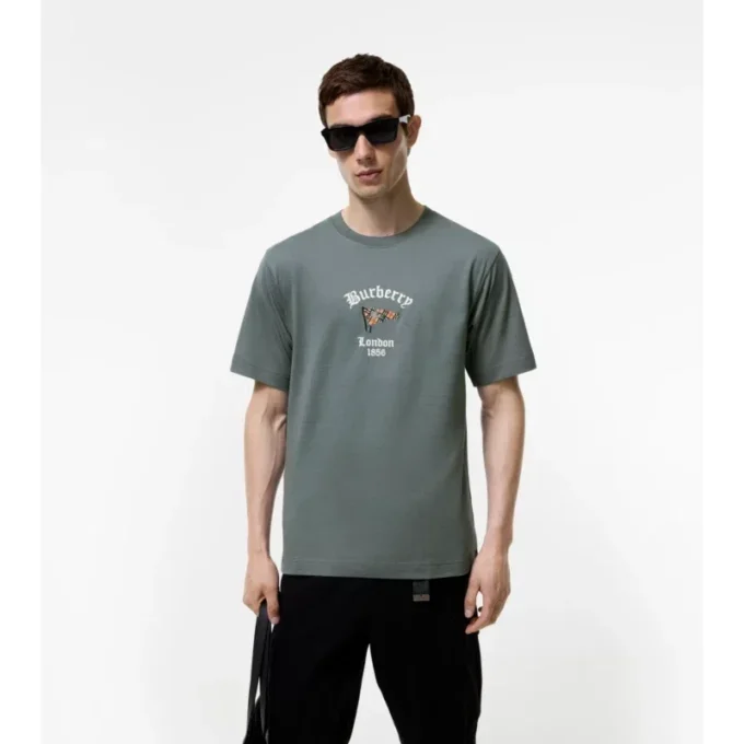 Bomullst-shirt med rutmönster Bomullst-shirt med rutmönster