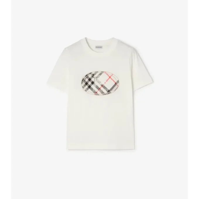 Bomullst-shirt med rutmönster och riddarmotiv Bomullst-shirt med rutmönster och riddarmotiv