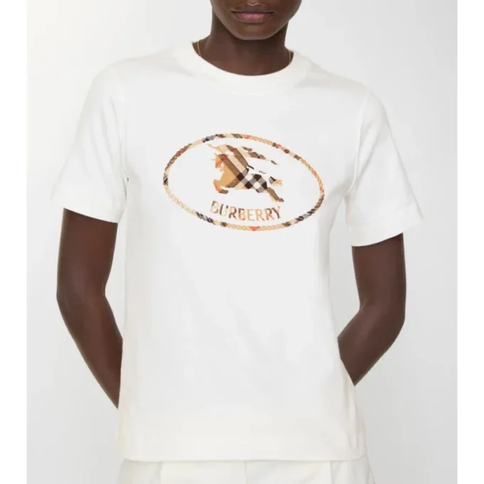 Bomullst-shirt med rutmönster och riddarmotiv Bomullst-shirt med rutmönster och riddarmotiv